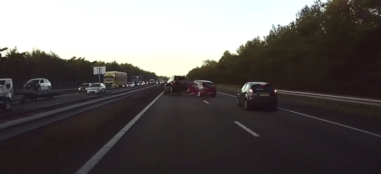 Watch Tesla’s Autopilot Avoid a Major Accident With Just Seconds to Spare
