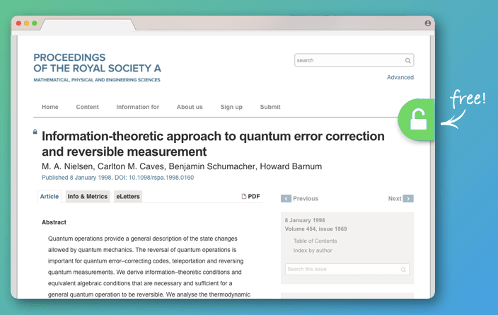Image credit: Unpaywall, screenshot