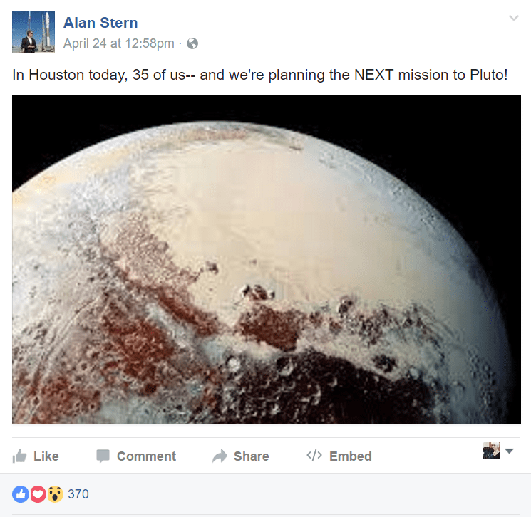 Alan Stern: We Are Returning to Pluto