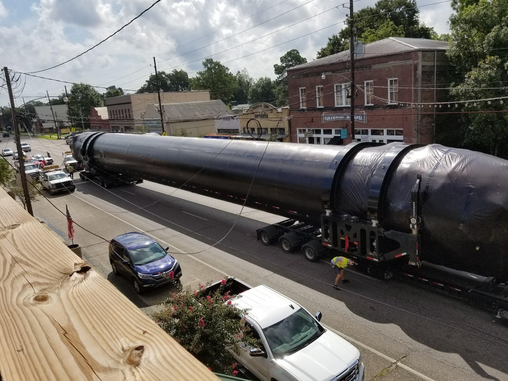 The Falcon booster in Ponchatoula, Louisiana. (Image Credit: Reddit user neauxgeaux)