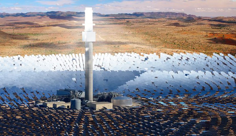 Engineers Are Building the World’s Largest Single-Tower Solar Thermal Plant