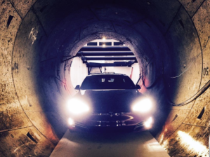 Elon Musk Proves a Car Can Fit Inside the Boring Tunnel
