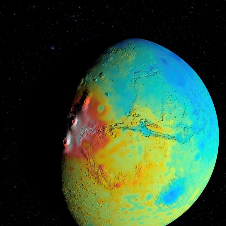 NASA’s New “Gravity Map” Corrects Fundamental Assumption About Mars