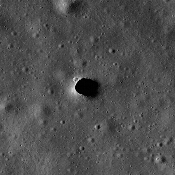 Marius Hills Skylight. Image Credit: NASA/Arizona State University