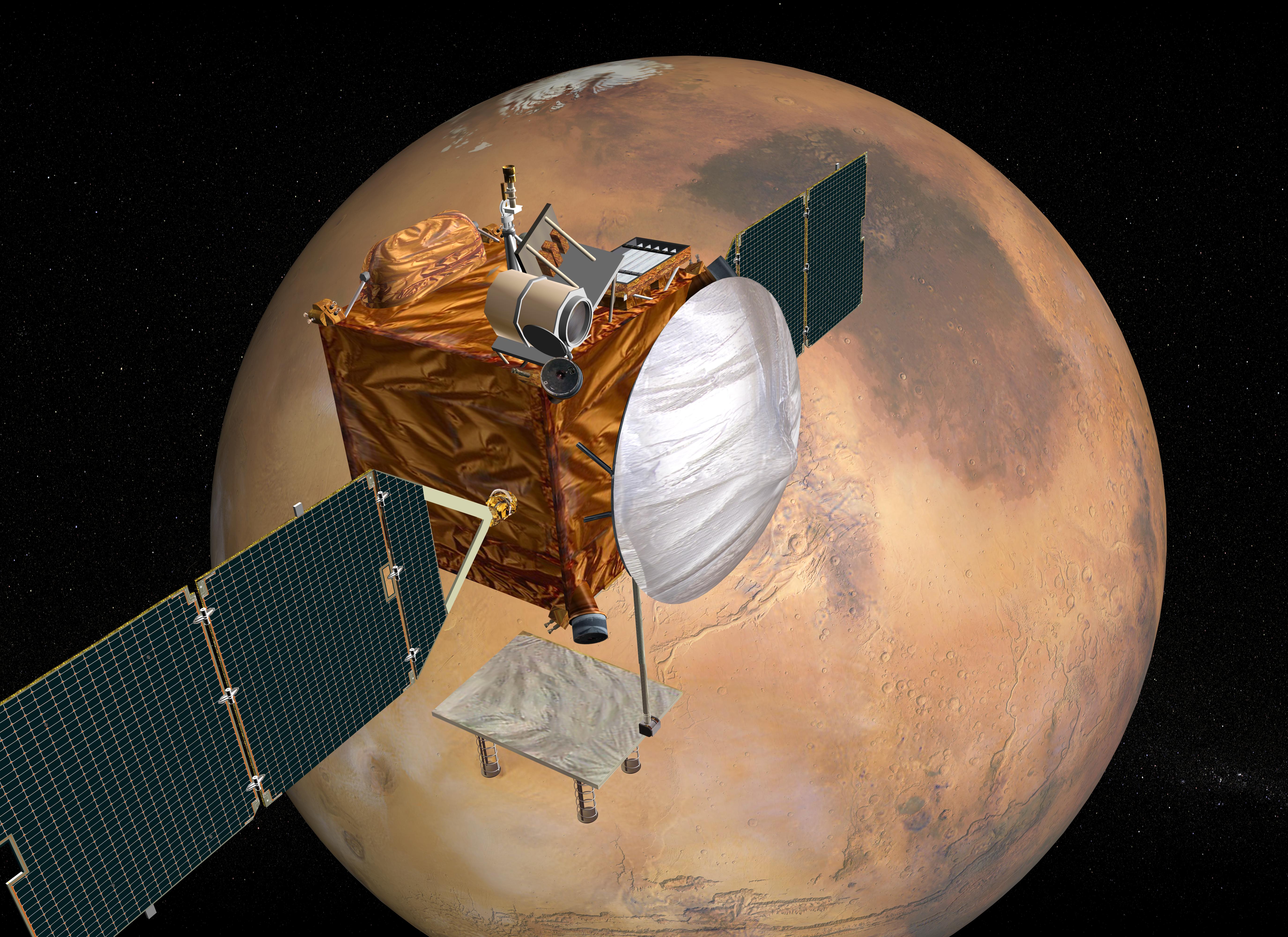 Could there one day be internet on Mars? Image Credit: NASA