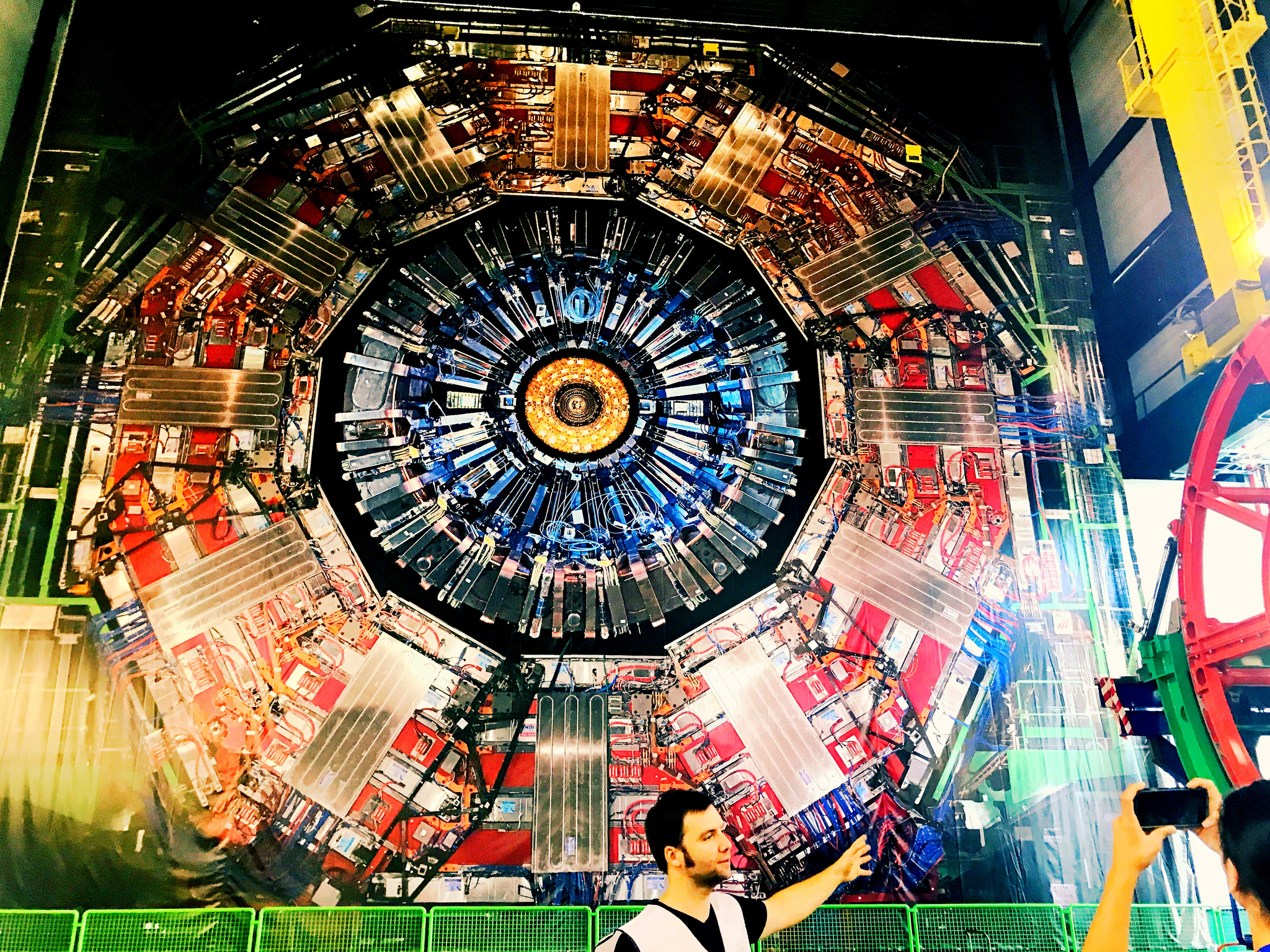 Physics is studied here at CERN: CMS.