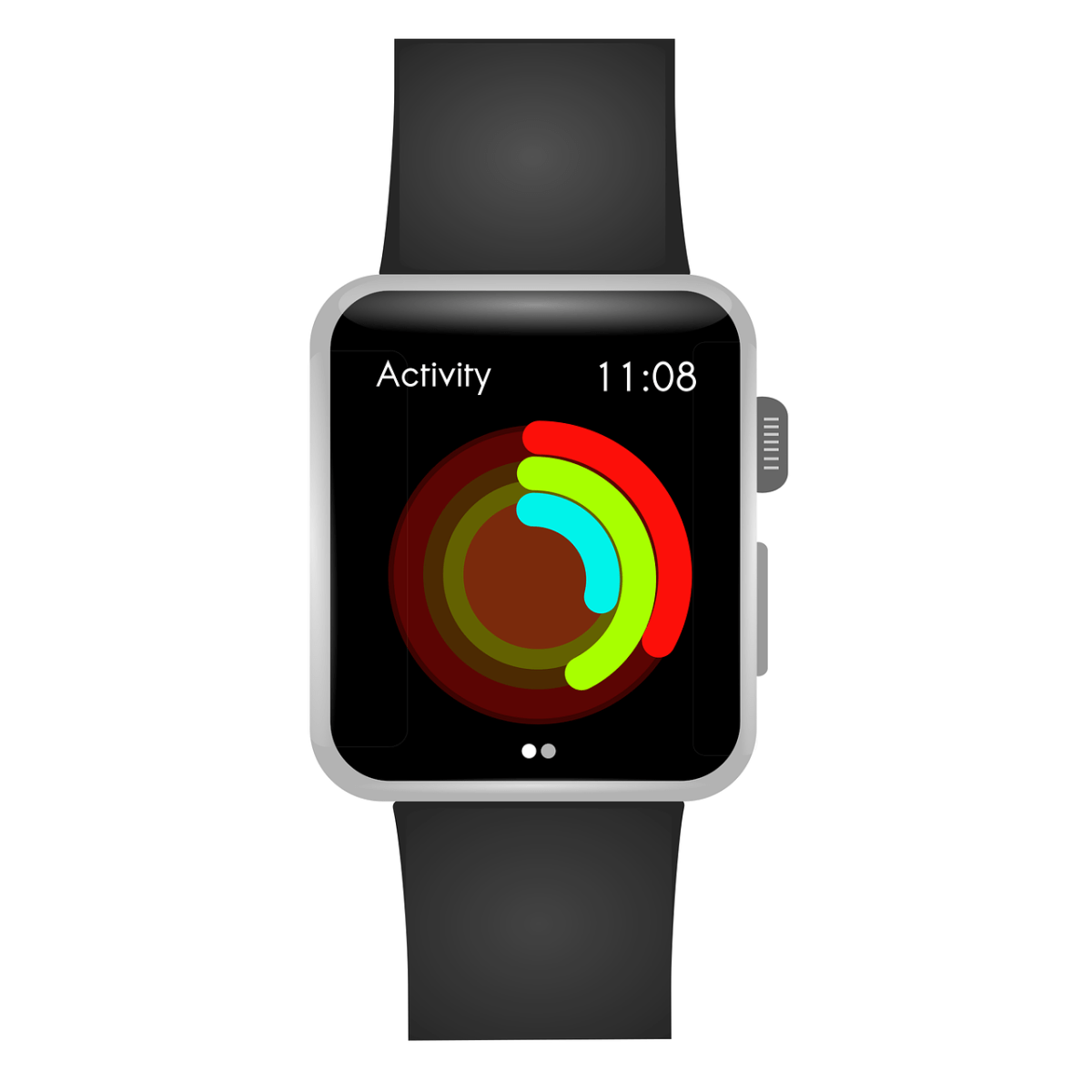 An activity tracker with bands of color to show information. A simple device like this one has allowed researchers to finally capture sleep in a natural environment.