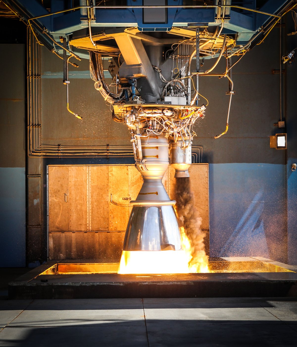 A working Merlin engine. Image credit: SpaceX