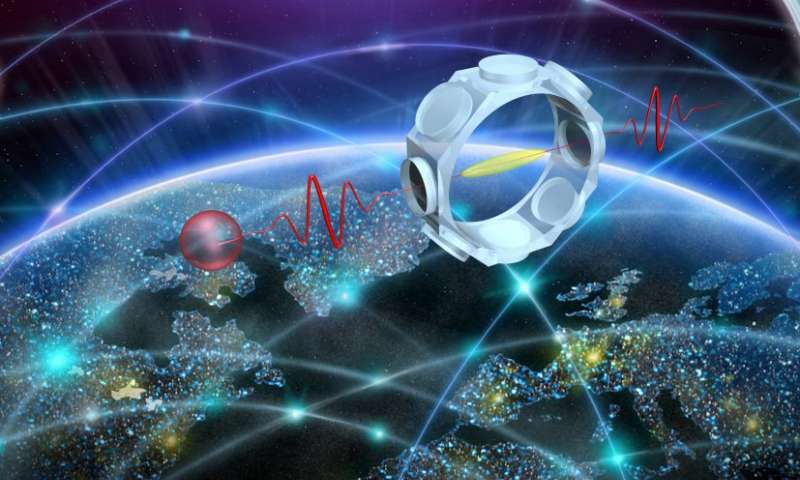 Researchers have achieved a quantum memory efficiency of 70 percent, making quantum networks that much more possible. Image Credit: LKB