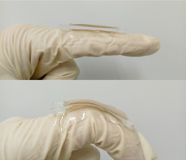 A prototype metallic tab. Image credit: Nano Electricity/University at Buffalo