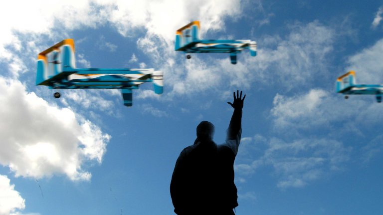 Amazon’s Latest Patent Would Make Drones Responsive To Yelling and Arm-Flailing