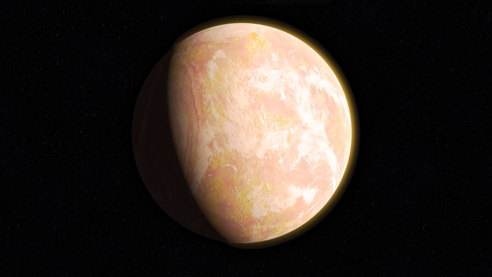 An artist's interpretation of a hazy, early Earth. Image Credit: NASA’s Goddard Space Flight Center/Francis Reddy