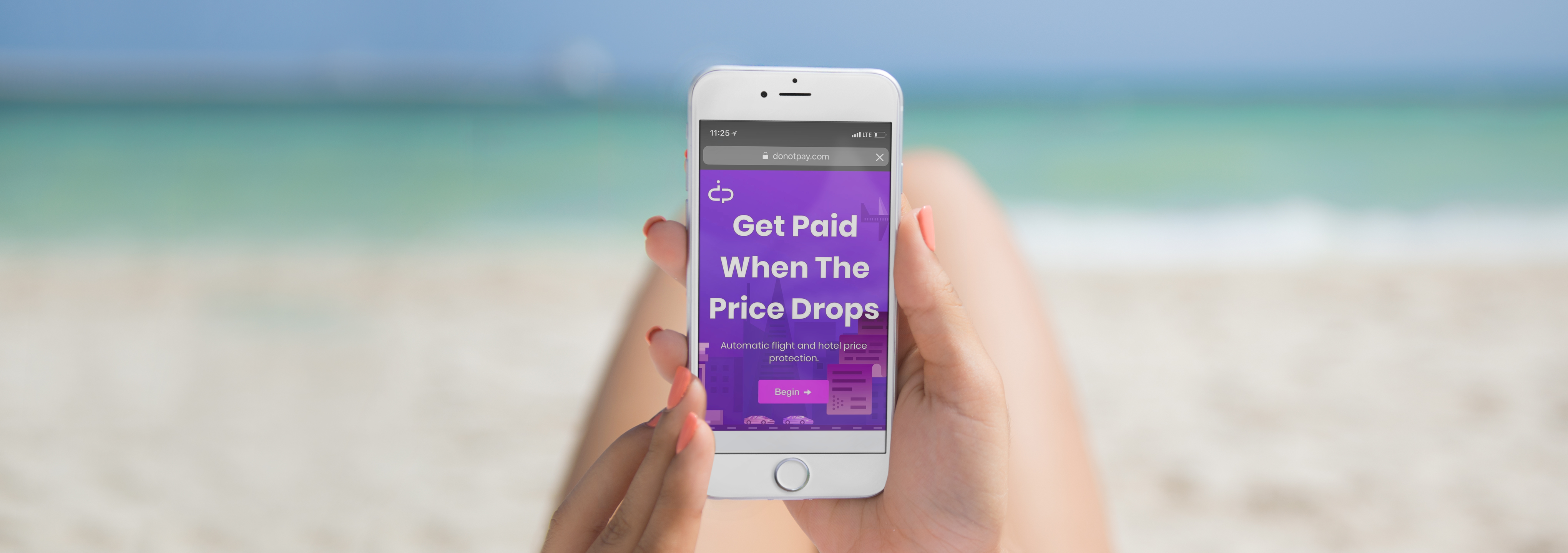 DoNotPay is easily accessible. Image credit: Joshua Browder