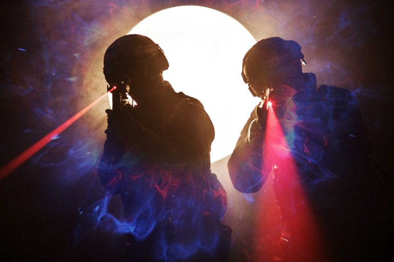 This Military Device Uses Lasers to Scream, Flash, and Burn Clothes