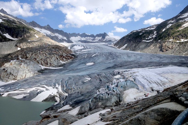 To Slow Melting, Residents Resort to Wrapping a Glacier in Blankets