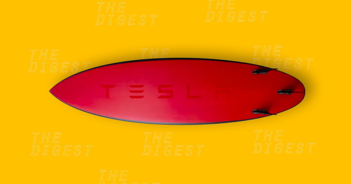 The latest clean transportation offering from Elon Musk is the Tesla surfboard, a $1,500 limited edition short board that sold out almost immediately.