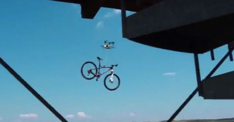 A newly uploaded video featuring a drone bike theft is probably fake, but it does draw attention to the possibility of the devices supporting crime.
