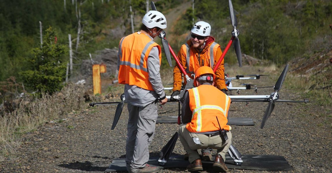 Seattle-based startup DroneSeed uses swarms of drones powered by artificial intelligence to plant trees in areas devastated by wildfires.