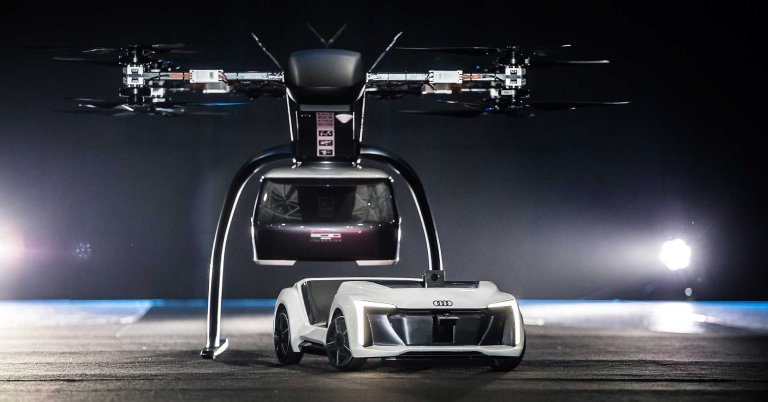 This Futuristic Audi Concept Transforms Itself Into a Flying Taxi