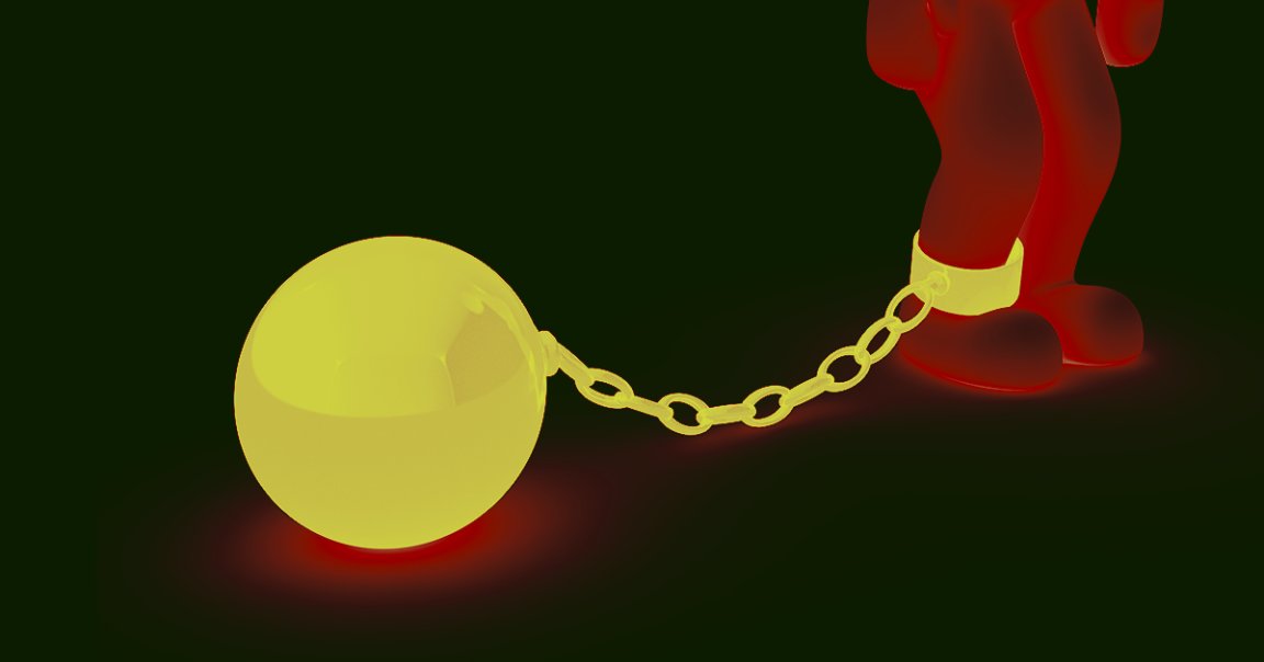 Ball and chain.