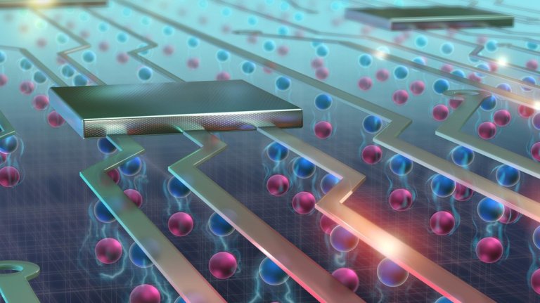 An artist's depiction of what Excitons look like in advanced electronics
