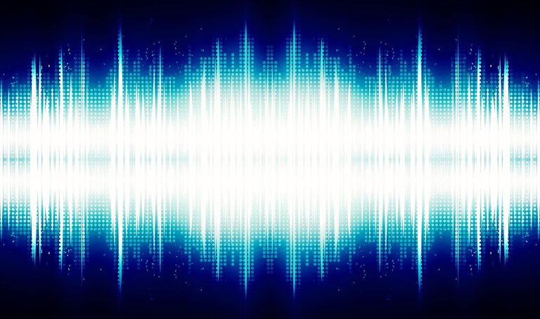 Sound waves depicting the use of Microsoft's silent voice command technology