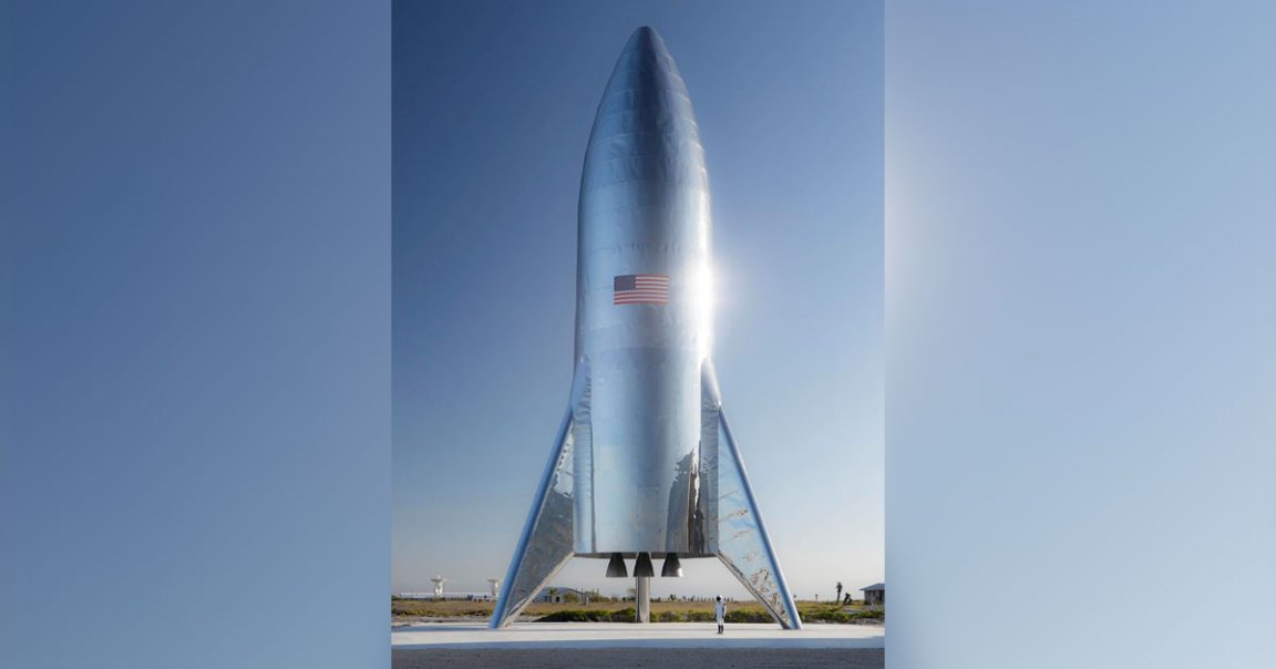 The suborbital version of Space's Starship rocket is almost ready for lift-off, based on a new photo tweeted by CEO Elon Musk.