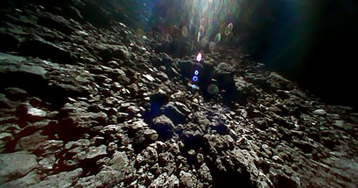 A team at Japanese space agency JAXA is preparing to shoot a metallic bullet at the surface of Ryugu, a tiny 1km asteroid.