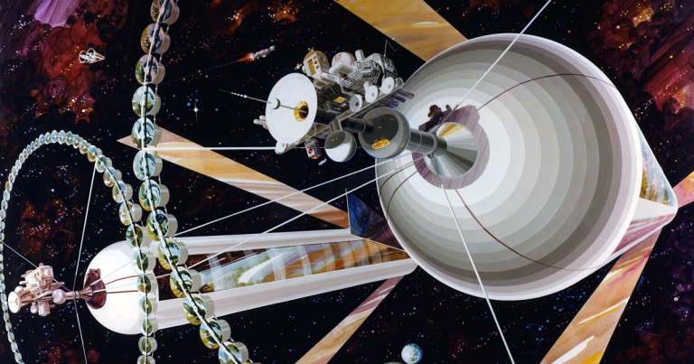 Amazon CEO Jeff Bezos thinks humanity will "live in giant O'Neal-style space colonies," according to a recent interview rather than settling on planets.
