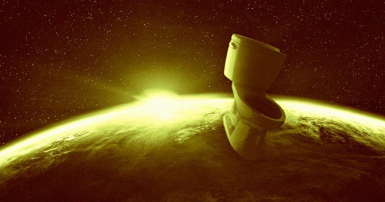 Russian media is reporting that the American toilet on the International Space Station (ISS) burst late last week, spilling gallons of fluid.