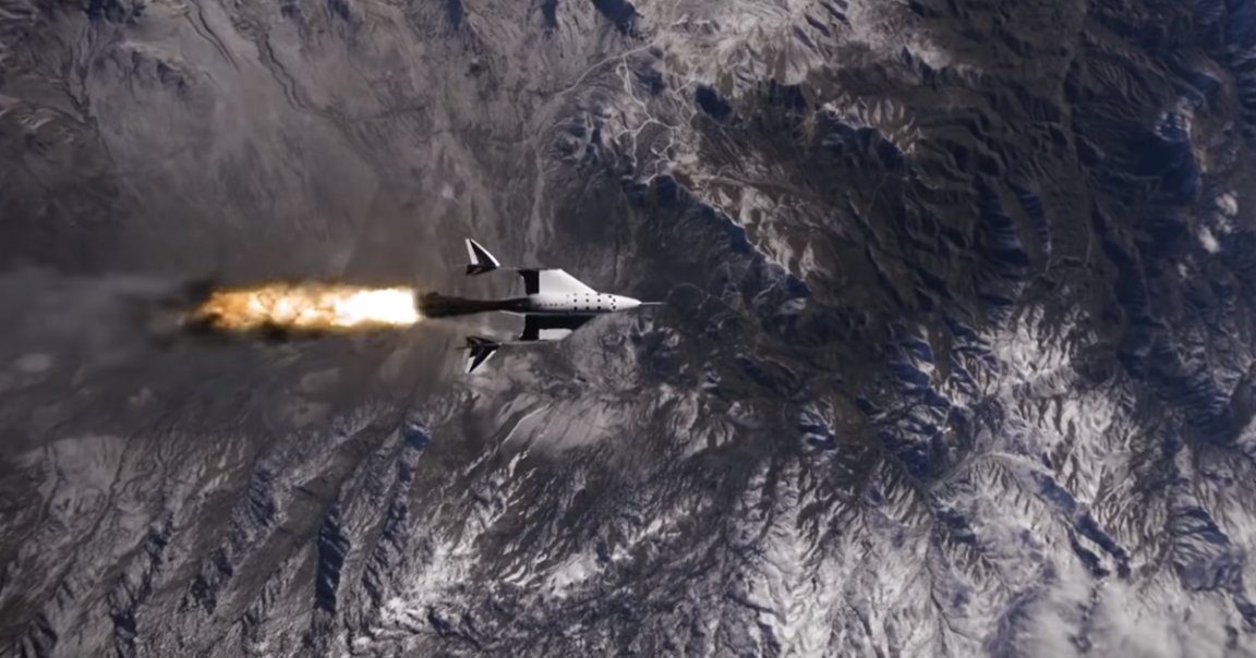 Virgin Galactic released some incredible high-definition footage of its space plane VSS Unity's second flight into space.
