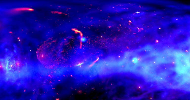 This ultra-high-definition 360 degree visualization comes courtesy of data collected by the Chandra X-ray Observatory and NASA's Ames supercomputer.