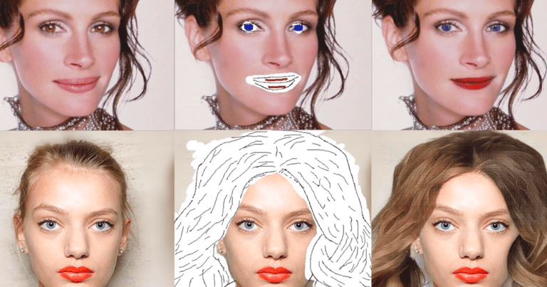A new AI algorithm can make creating deepfakes as easy as doodling a quick sketch on top of existing photos of celebrities.