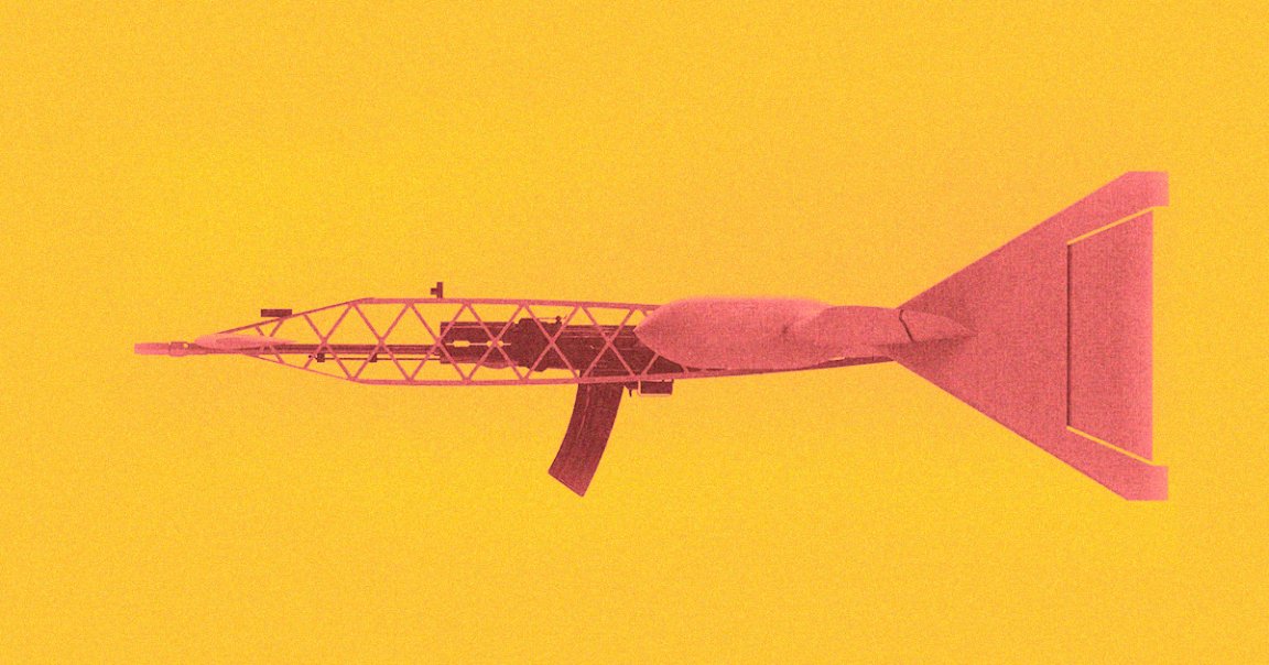 A 2018 patent suggests a Russian arms maker has invented a flying drone that features a rifle that's very reminiscent of Kalashnikov's iconic AK-47.