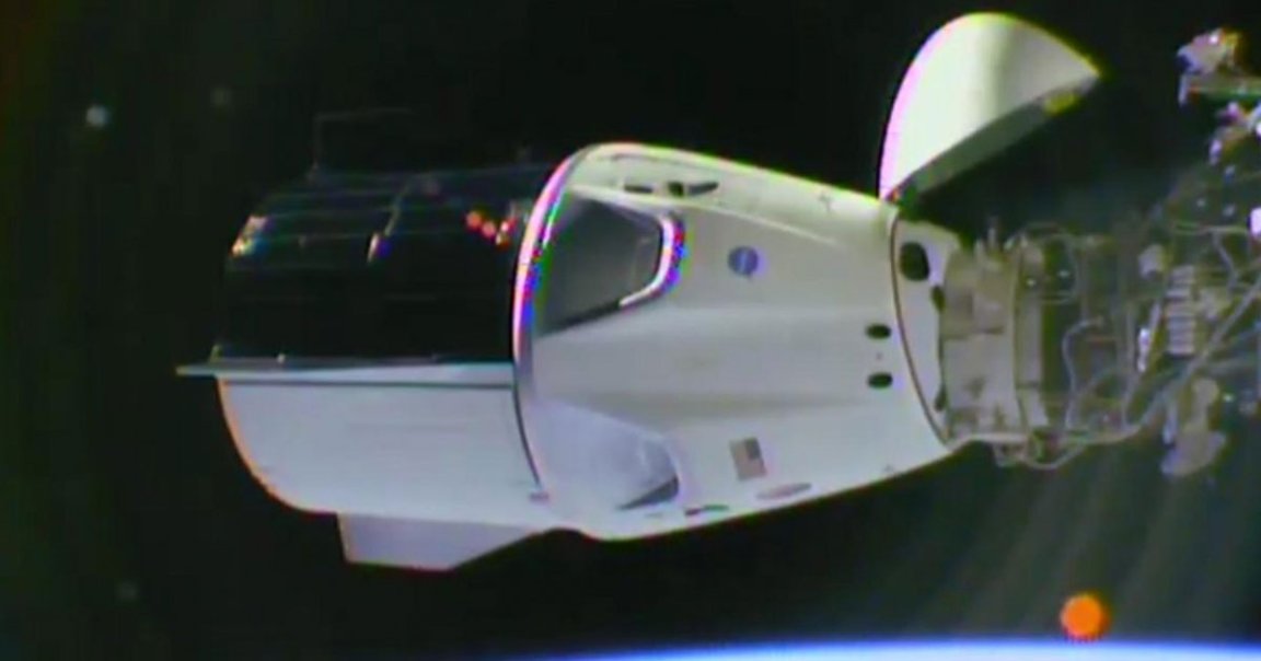 SpaceX's next-generation passenger spacecraft Crew Dragon has docked itself to a free dock on the International Space Station at 5:51 am EST this morning.