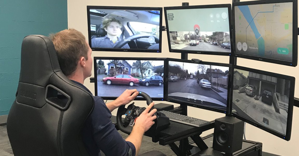 Designated Driver's teleoperations system allows a human driver to remotely control a self-driving car if it malfunctions or encounters a tricky situation.