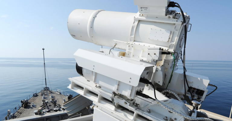 The U.S. Navy says that it's going to outfit a destroyer with a laser system made by military contractor Lockheed Martin.