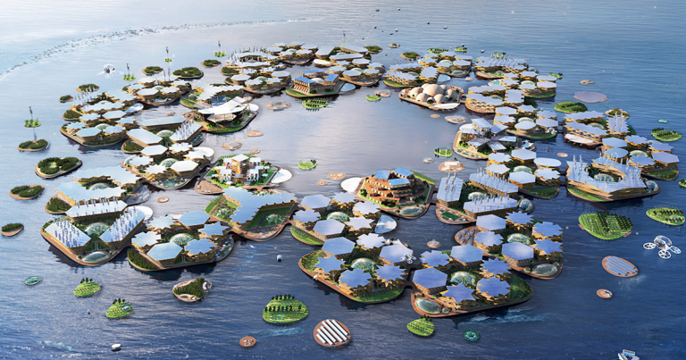 The United Nations plans to help build a prototype of a floating city concept designed to withstand the impact of climate change.
