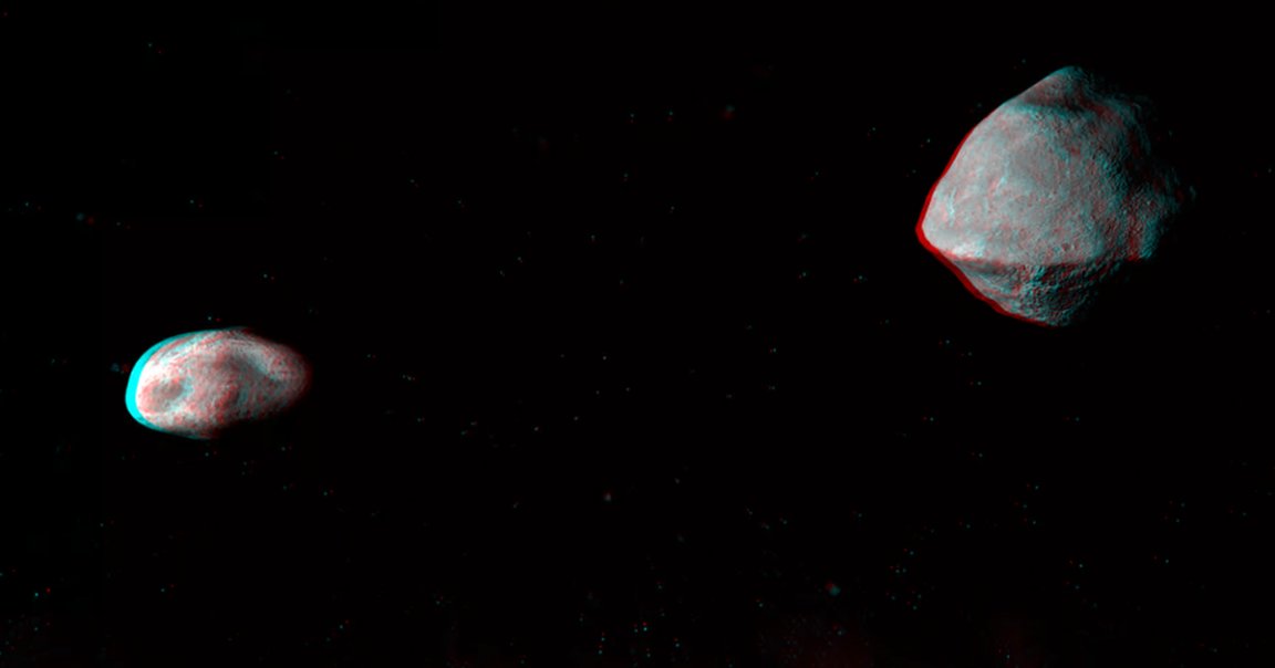 Saturday night, a mile-wide asteroid called 1999 KW4 will fly by the Earth, and when it does, it'll bring with it its very own moon.
