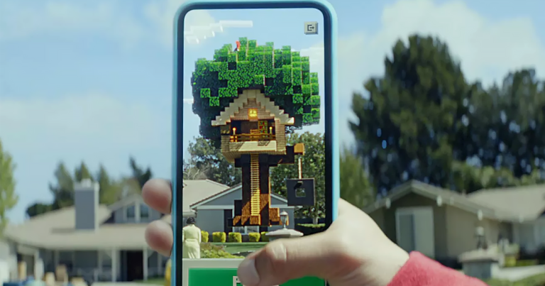 "Minecraft Earth," announced today, will allow users to collect items, blocks, and creatures while roaming around in the real world with friends.