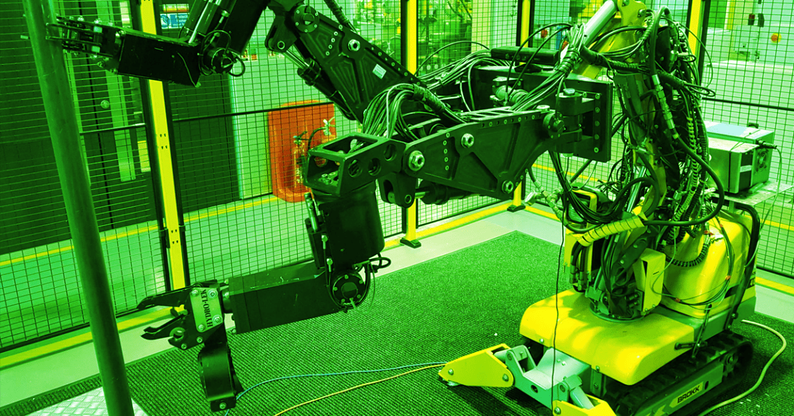 A semi-autonomous robot can go in and dismantle decommissioned nuclear reactors, handling some of the tricker tasks on its own.