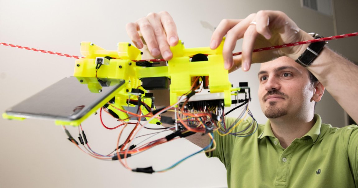 A robot sloth is expected to hang out in forest canopies with real slothes for months at a time, clinging to wires and tracking the environment.