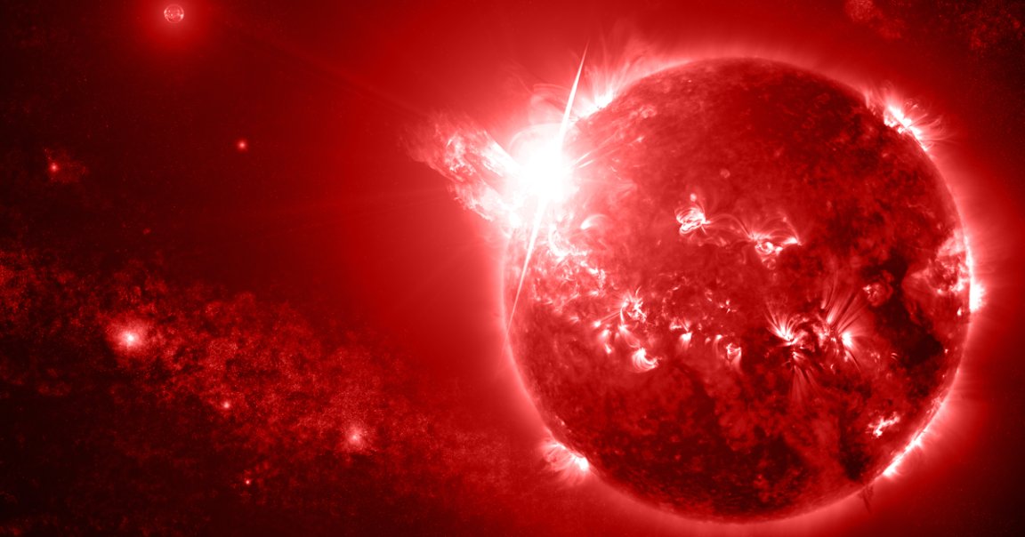 Astronomers just got their first complete observation of a star outside of our solar system erupting plasma out into the cosmos.
