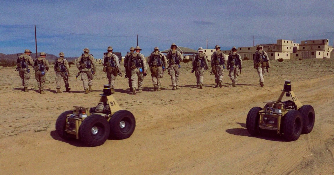 DARPA assembled a team called Squad X that uses robots to scout out a battlefield before human soldiers engage in combat.