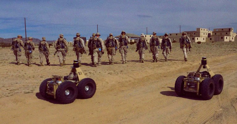 DARPA assembled a team called Squad X that uses robots to scout out a battlefield before human soldiers engage in combat.