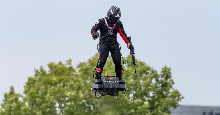 Franky Zapata's second attempt to cross the English Channel on his flying hoverboard was a success — and now he's turning his attention to his flying car.