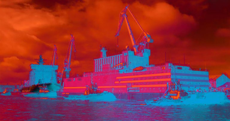 Russia's massive floating nuclear power plant is destined to make its way across the Arctic Ocean to supply electricity to a remote eastern region.