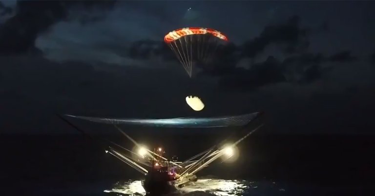 SpaceX's Ms. Tree boat was able to catch a Falcon 9's nose cone, thereby preventing the fairing from splashing down into the Atlantic Ocean.