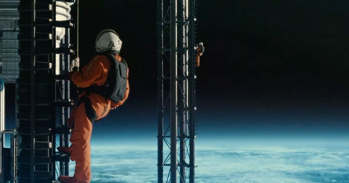 It's a vision in which humankind has gone off world, built an orbital economy, and then watched it slowly disintegrate, like your hometown after the factory closed. It's hard to say if it's plausible, but it's emotionally resonant.