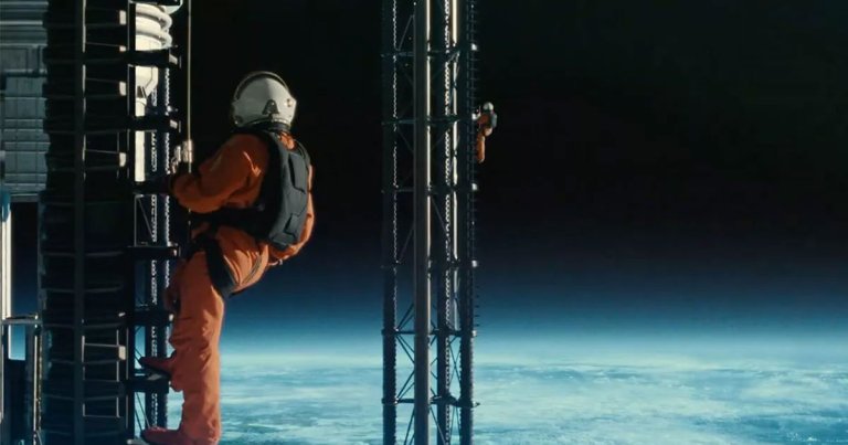 It's a vision in which humankind has gone off world, built an orbital economy, and then watched it slowly disintegrate, like your hometown after the factory closed. It's hard to say if it's plausible, but it's emotionally resonant.